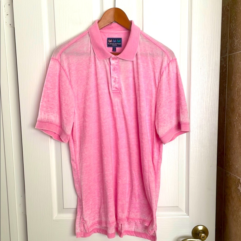 Charleston Threads -  Pink Heather Polo Shirt